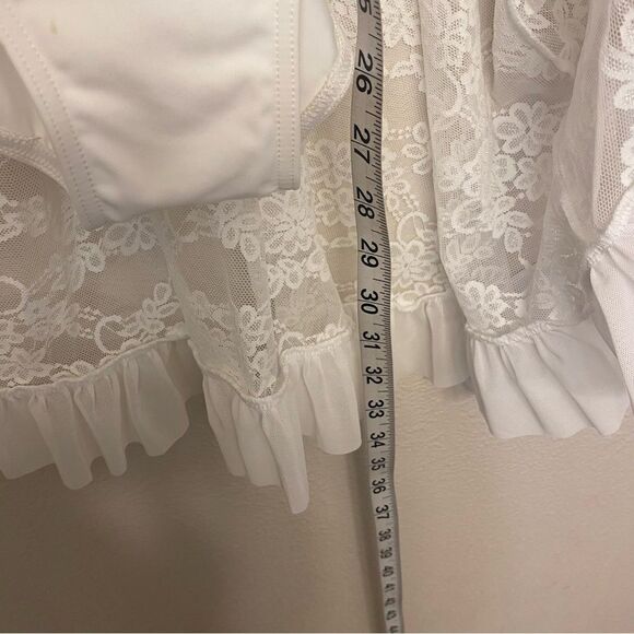 WEISSMAN solo Dance Costume lyrical white Open Back Mesh Overlay Dress D11780 MA - Picture 7 of 12